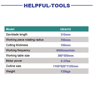 Faydalı HN4410 Jig testere makinası kalıp yapımı için çin ağaç işleme makinesi dairesel testere Weihai yararlı ağaç işleme makinesi - Product Image 6