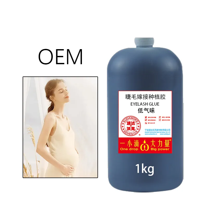 Keo Dán Lông Mi Không Mùi Không Gây Kích Ứng Da Nhạy Cảm Cho Người Chống Dị Ứng Hỗ Trợ OEM Tùy Chỉnh 1Kg Nối Mi