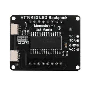 HT16K33 8 matrice catodo comune a LED modulo Display a matrice di punti I2C interfaccia modulo di controllo Display a LED - Product Image 3