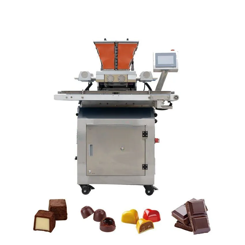 Máquina depositadora de chocolate One Shot para centro de fabricación de chocolate máquina depositadora de chocolate llena