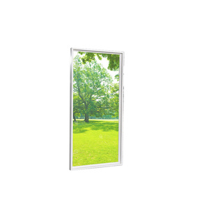 Ventana UPVC rectangular fija de vidrio transparente a prueba de viento de diseño simple de estilo francés - Product Image 1