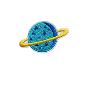 New Cute Cartoon Embroidery Cloth Patch Badge Explosive Space Planet Astronaut Adhesive <strong>Computer</strong> Children's Colorful Wholesale - Product Image 5