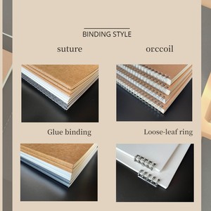 Papel Kraft A5 con logotipo personalizado, cuaderno diario en espiral con bobina, cuaderno diario con logotipo impreso, Bloc de notas ecológico, cuaderno de regalo promocional barato - Product Image 3