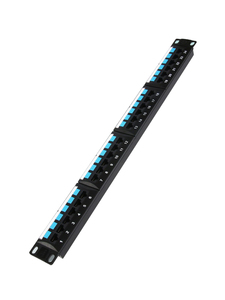 Panel de parche Cat6 RJ45 de 24 puertos, gestor de Cable de red 1u, marco de Metal sin blindaje, Panel de parche de fibra óptica de Categoría 6 - Product Image 3