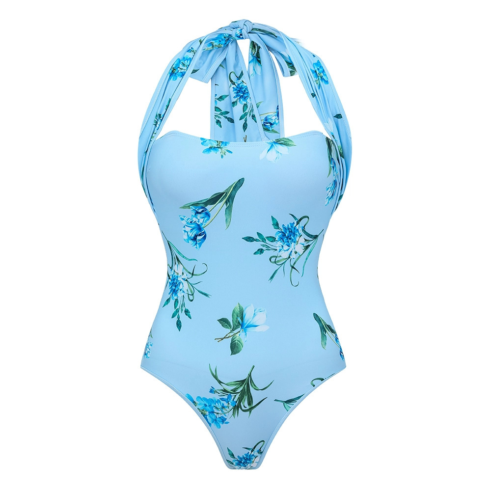 Bikini dos nu bleu clair