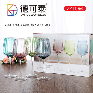 Wholesale Color Customized Glass <strong>Goblets</strong> for Tableware. - Product Image 2