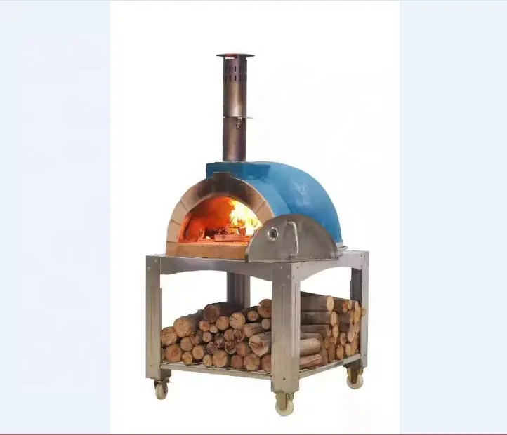 Natural clay pizza oven wooden fired outdoor pizza oven