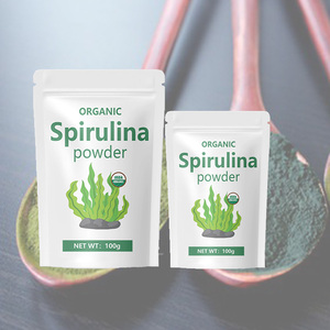 Poudre d'extrait de spiruline de marque privée Personnaliser la poudre d'algues spiruline 100g Poudre de spiruline biologique - Product Image 5