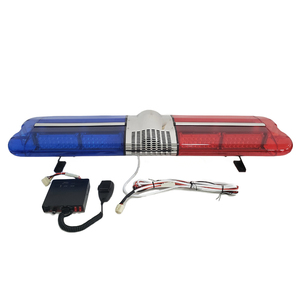 Klasik 2-Pattern Siren ve hoparlör ile LED ışık barı yeni kırmızı ambulans ışık yanıp sönen flaş - Product Image 2