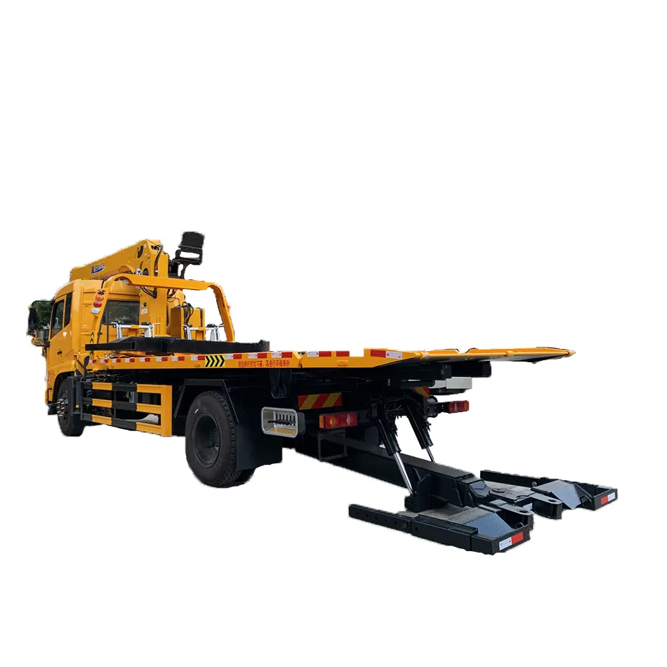 Caminhão Wrecker De Emergência Plataforma Multipurpose Flatbed Road Recovery Wrecker Truck