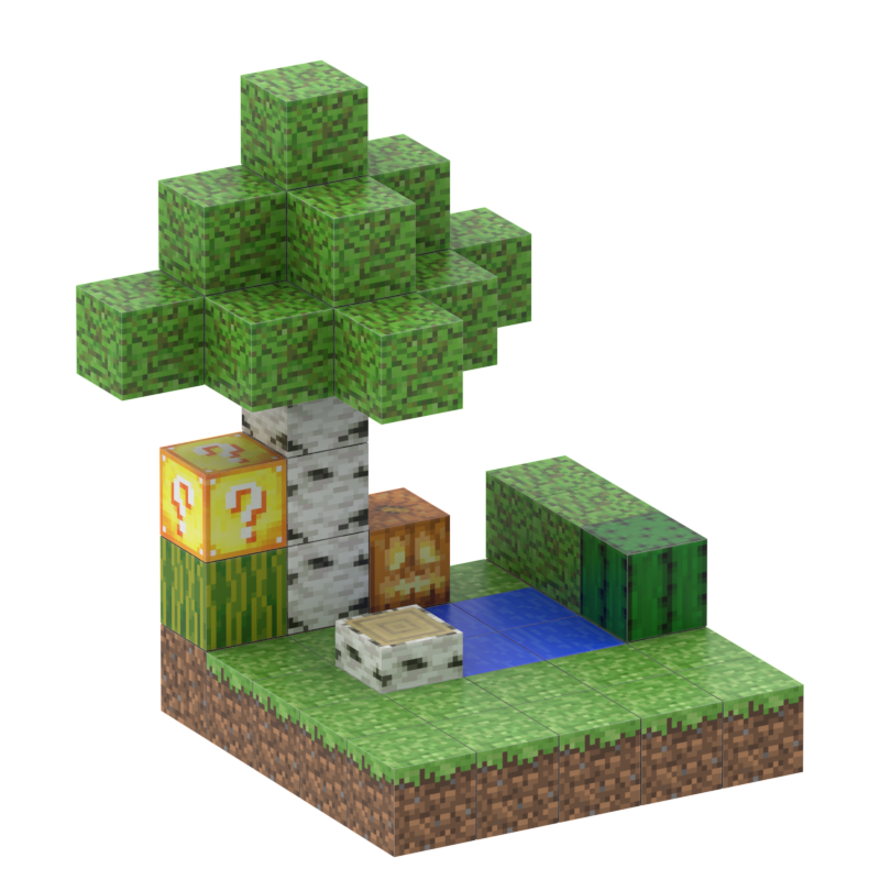 T039-mini forest (48pcs) comes with 2 random figures