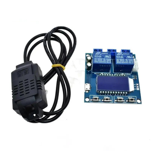 SHT20 Humidity <strong>Temperature</strong> <strong>Controller</strong> DC 12V 0-100%RH -20-60 Celsius Digital LCD Display 2-Channel Relay Module - Product Image 1