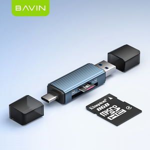 BAVIN OTG50 benutzer definierte tragbare Mini TF SD-Kartenleser Typ C USB 2 in 1 Speicher SD TF Kartenleser Adapter - Product Image 1