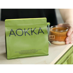 Özel eko biyobozunur kahve çanta hava valfi ile 12oz tek yönlü valf kahve çanta asmak için delik ile kahve çay gıda ambalaj - Product Image 3