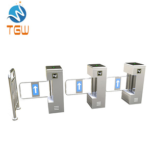 Automatic Swipe Card Access Control for Door <strong>Entry</strong> Pass System Swing Barrier Gate With Qr Code Reader Speed Gate Access Control - Product Image 2