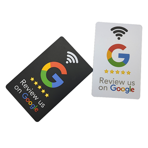 Chip de código QR personalizado NFC Tarjetas de visita para redes sociales Revisión de Google Tap to Card para reseñas de Google Frecuencia de 13,56 MHz a prueba de agua - Product Image 6