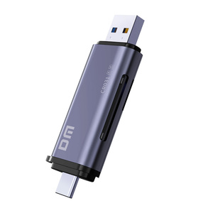 Lettore di schede multifunzione 2 IN 1 IN metallo lettore di schede USB3.1 ad alta velocità lettore di schede C SD/TF CR031 - Product Image 1