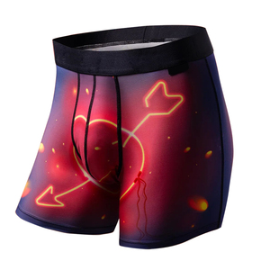 Tốt nhất bán Mens Patterned đồ lót của nam giới Boxer Briefs thể dục thể thao chạy boxer xe máy nén quần short đồ lót - Product Image 6