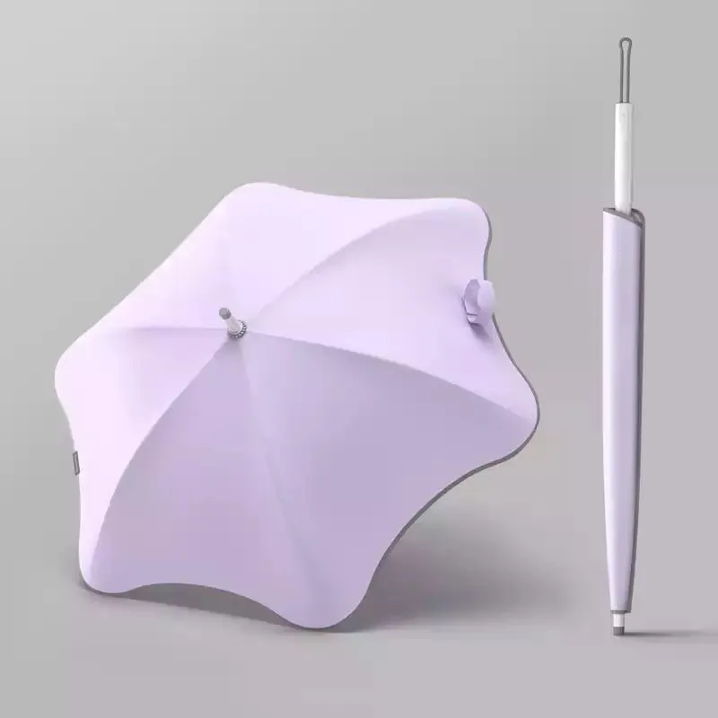 Ombrelle — parapluie ébouriffé au soleil, pointes droites, pour l'extérieur, sûr, avec coins arrondis, nouveauté