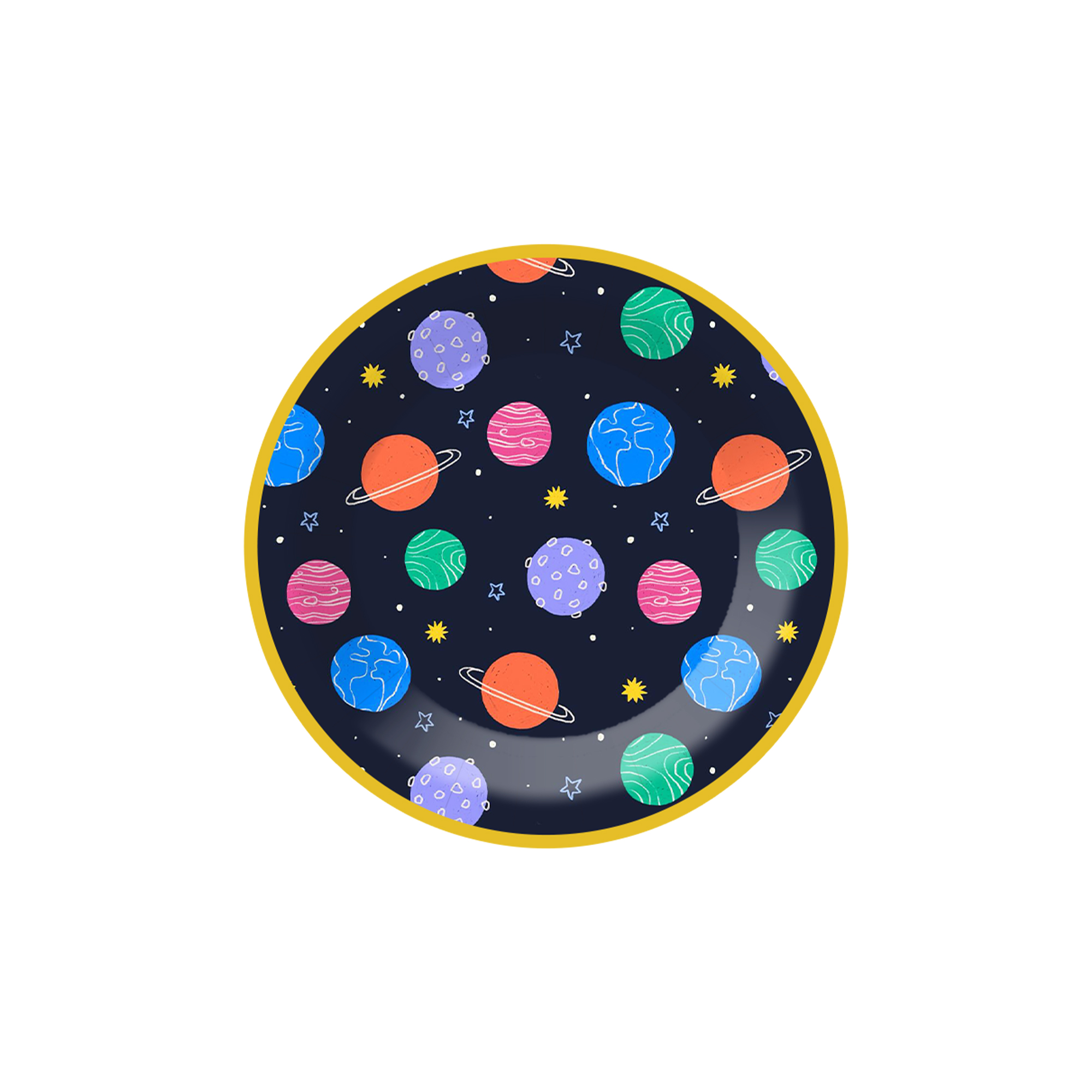 Assiette en carton de 7 pouces * 8 pièces