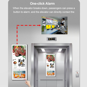18.5 a due schermi "+ 10.1" per ascensori interni Smart Advertising Digital Signage controllo Lcd doppio Display con Software Cloud Cms - Product Image 6