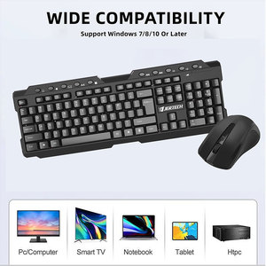 JERTECCH KM200 Full Size <strong>Keyboard</strong> <strong>Mouse</strong> Office Computer PC Laptop 2.4G Wireless <strong>Keyboard</strong> <strong>and</strong> <strong>Mouse</strong> Combo - Product Image 2