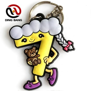 โปรโมชั่น3D นุ่ม PVC Key Chain ยอดนิยมยาง Key Tags 3D สัตว์พวงกุญแจ - Product Image 5