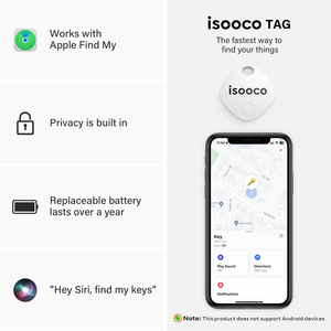 Smart <strong>GPS</strong> Dog <strong>Tracker</strong> CR2032 Battery Long Distance Locator Positioning Feature Compatible IOS Devices <strong>Easy</strong> <strong>Use</strong> 'Find My' - Product Image 2