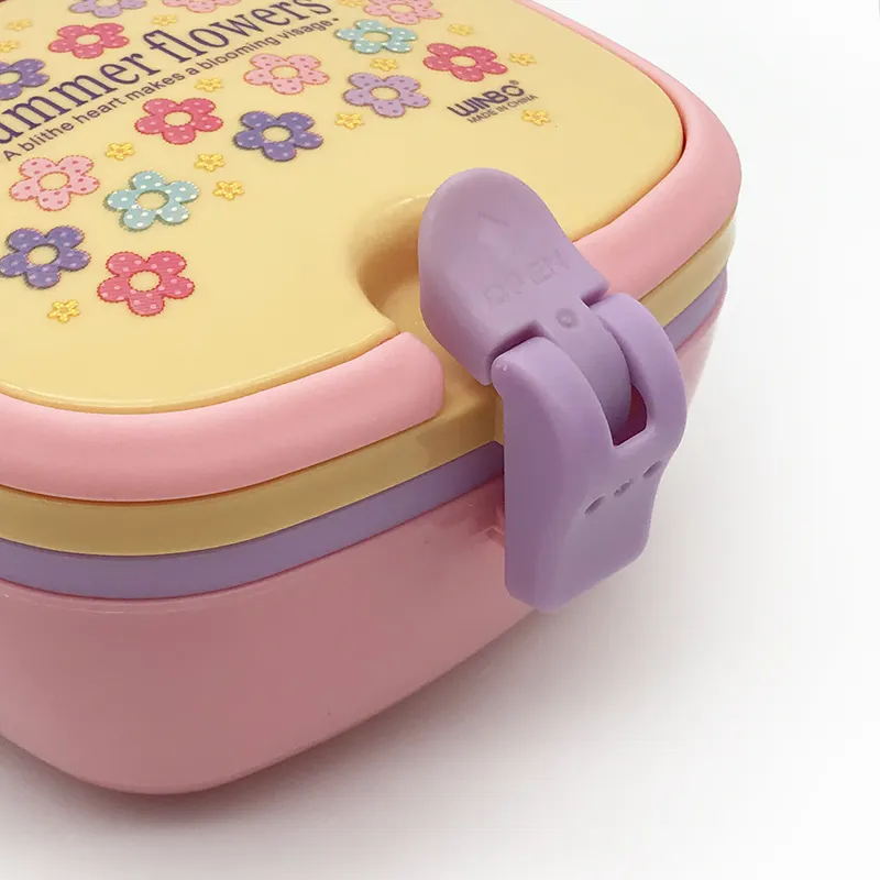 Isolierte Brotdose für Kleinkinder Doppels chichtige Vorschul-Kindertag stätte im Bento-Stil Mittagessen und Snack behälter Kinder Eco Lunch Box