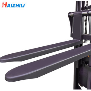 Haizhili, superventas de fábrica, máquina elevadora de carga y descarga, apilador de paletas hidráulico, apilador de paletas semieléctrico