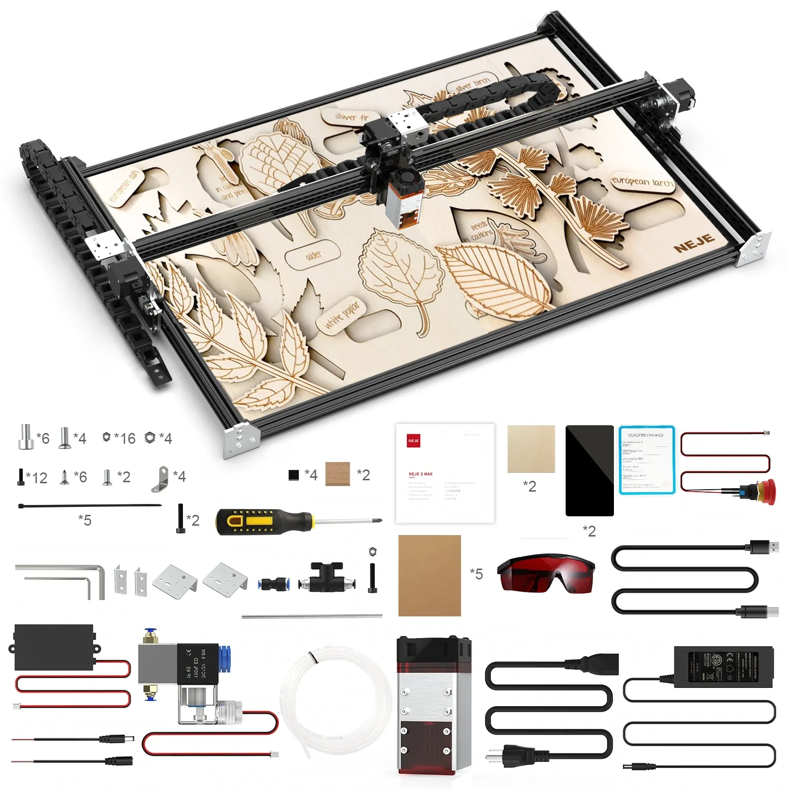 Neje Master 3 Max 30w 40w Hochleistungs-Laser gravur maschine Metall Holz fräser Desktop-Lasergravur-Schneide maschine