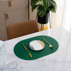 Çocuklar için su geçirmez ve yağ geçirmez Oval şekilli ısı yalıtım yer Mat haşlanma Mat - Product Image 3