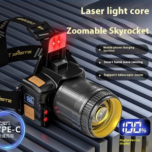 Không thấm nước Led Đèn Pha siêu sáng COB 3-chế độ Trọng lượng nhẹ Dây đeo nhựa xách tay thể thao ngoài trời Headgear đèn pha - Product Image 3