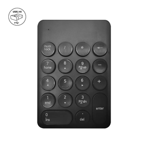 Teclado numérico de 18 teclas USB 2,4G Teclado numérico de conexión dual inalámbrico para computadora portátil Tablet Smartphone