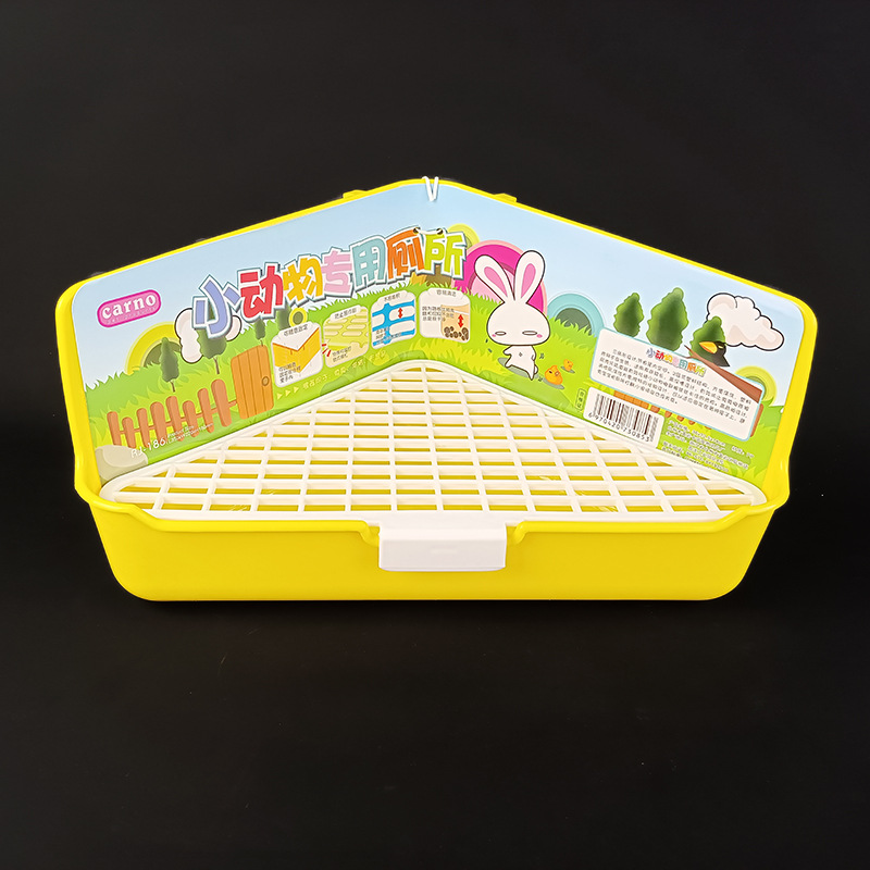 L size triangular toilet in yellow color