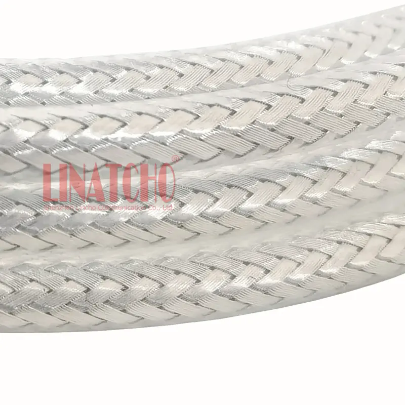 Cable Coaxial de cobre Chapado en plata, 50ohm, blanco, 50-3 RG303