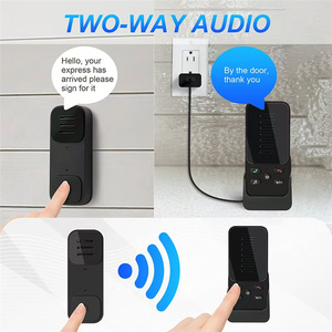 Sin red 2,4G WiFi con batería Sistema de intercomunicación de timbre de puerta de seguridad para el hogar Timbre de Audio bidireccional Teléfono de puerta inteligente inalámbrico