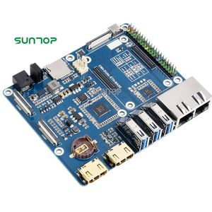 Dual Gigabit Ethernet Base Board Entwickelt für Raspberry Pi Compute Module 4 - Product Image 1