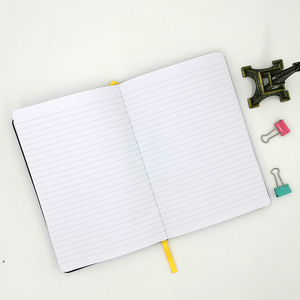 2025 Customized <strong>Round</strong> <strong>Corners</strong> Gold Elastic Closure PU Vegan Leather Hardcover Black A5 <strong>Notebook</strong> Custom Debossed Logo - Product Image 3