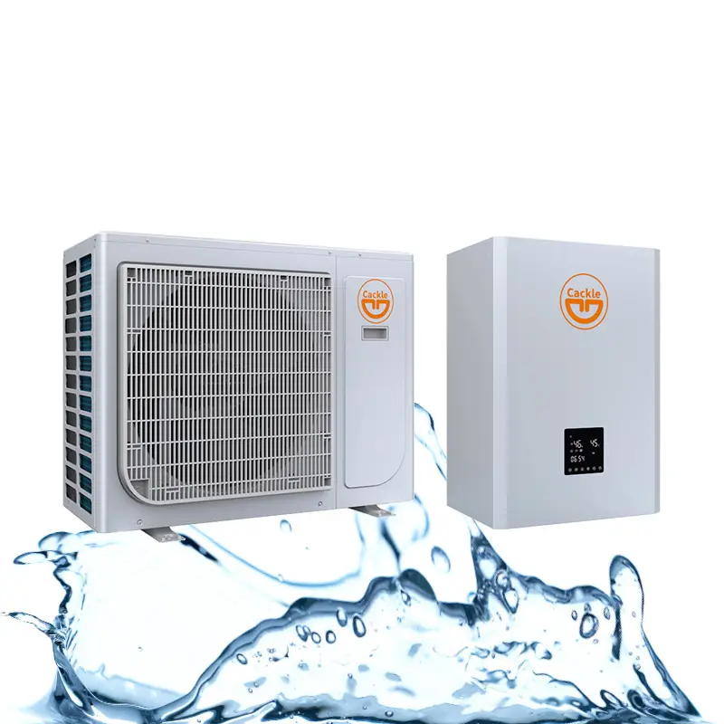 Low temperature heating cooling residential split system air source heat pump 8kw 10 kw system air source heat pump water heater