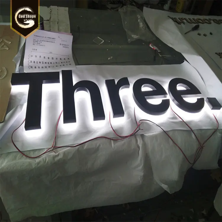 Il segno illuminato realizzato in fabbrica illumina le lettere del canale 3D personalizza le lettere delle luci a Led dell'alfabeto