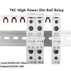 Relé de carril Din de alta potencia TRC-25A20C24, 24v cc/ca, 20ma, 250VAC, 20A, salida, módulo de contacto electromagnético de arranque suave - Product Image 6