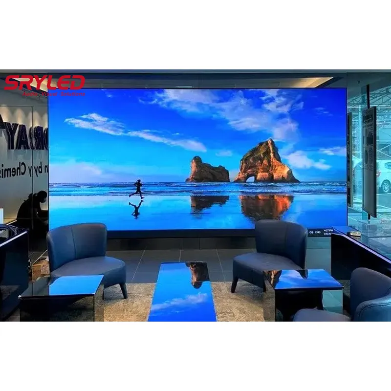 Panel de pared de video fijo para interiores Pantalla LED Pantalla interior P1.5 P1.9 P2.5 P2.9mm Pantalla LED para Centro Comercial Iglesia