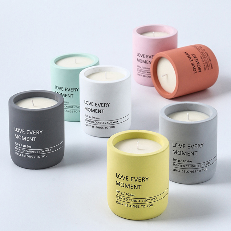 Luxury Customised Tall Jar 300g Popular Private Label Soy Wholesale Strong Natural Wax Candle Scent Candles Scented In Bulk