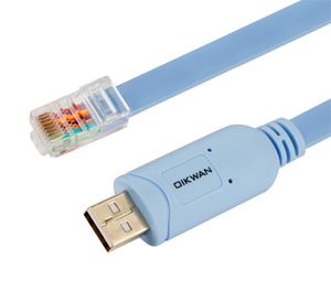 Oikwan USB 2.0〜RJ45シリアル (RS-232) インターフェイスロールオーバーコンソールアダプターケーブルネットワーキングルーター用モデムネットワークスイッチ - Product Image 1