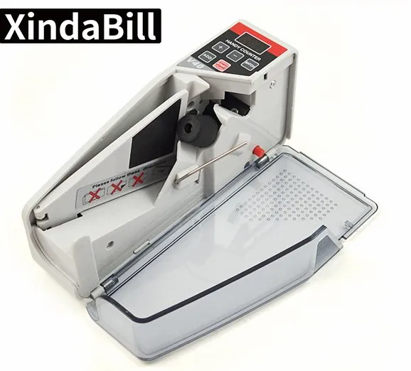 V40 LED-Anzeige Mini Portable Bill Counter Verwenden Sie Batterie/Stecker Handy Money Machine für Bargeld und Banknoten Währungs zählung Dinero