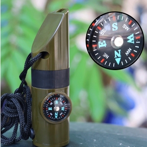 Özel Logo kamp Survival 7 1 çok fonksiyonlu taşınabilir yüksek frekanslı açık acil düdük ile Led ışık - Product Image 5