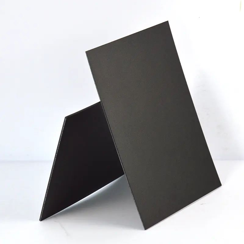 Foglio di PVC nero opaco rigido campione gratuito Ocan 4x8 per termoformatura