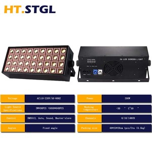 Ht. stgl 200w פרופיל המפלגה השמים המפלגה dmx תאורה ענבר ג הוביל אור שטיפת קרן קישוט אורות הבמה - Product Image 5
