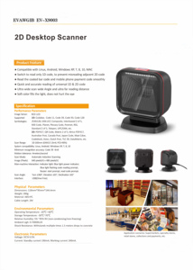 2D Omnidirectional Barcode <strong>Scanner</strong> QR <strong>Code</strong> Desktop Barcode Reader for Supermarket Auto Sense <strong>Data</strong> <strong>Matrix</strong> PDF417 Barcod <strong>Scanners</strong> - Product Image 6